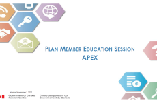 Picture of powerpoint presentation: Plan member education session