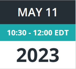 May 11, 2023 - 10:30 to 12:00