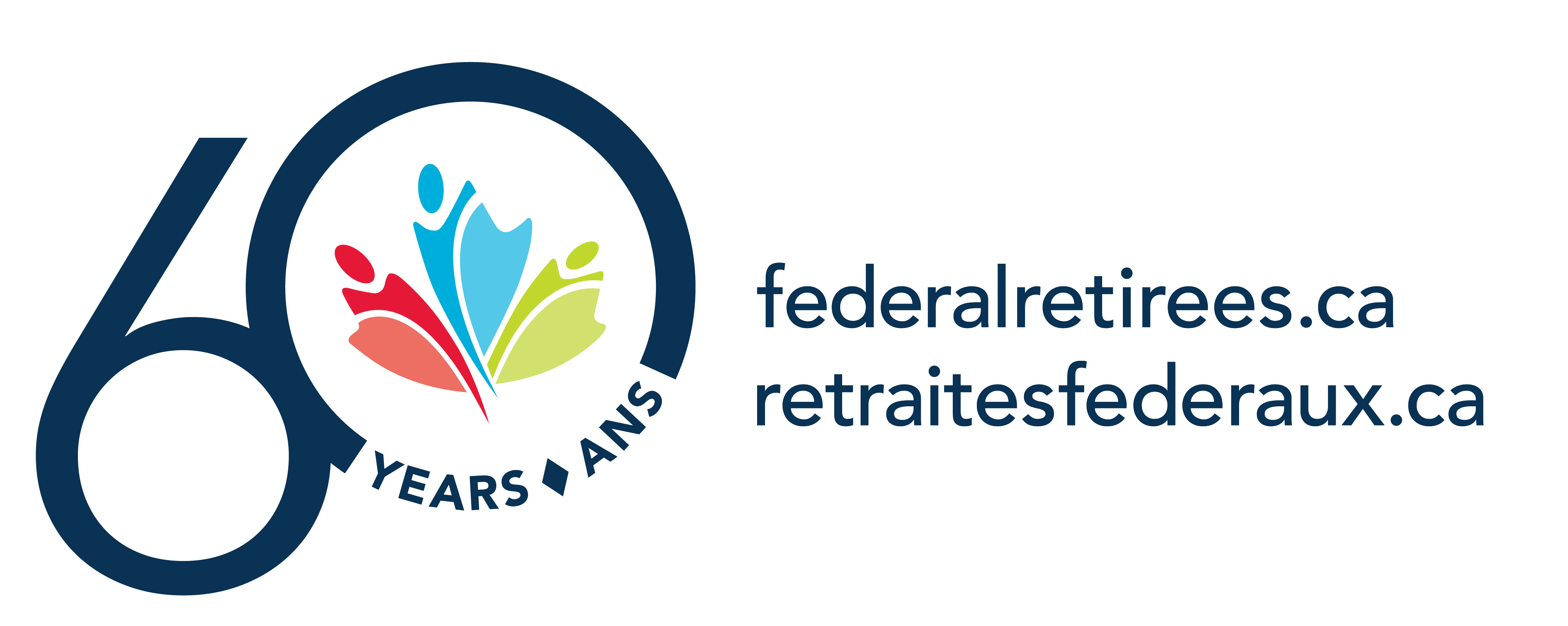 National Association of Federal Retirees logo - 60th anniversary edition